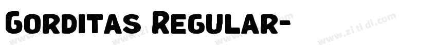 Gorditas Regular字体转换